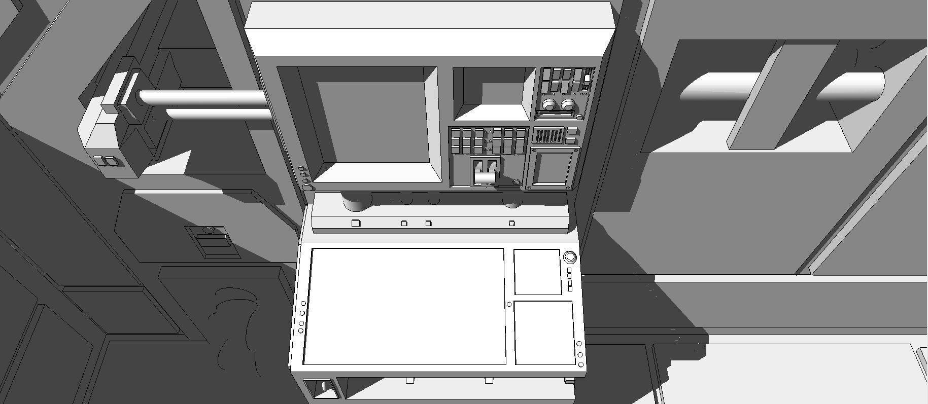 Sci-Fi RPG House with interior - High details level Low-poly 3D model_11