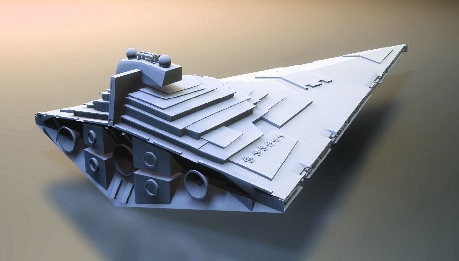 STAR WARS - ALL STARSHIPS PACK Low-poly 3D model_2