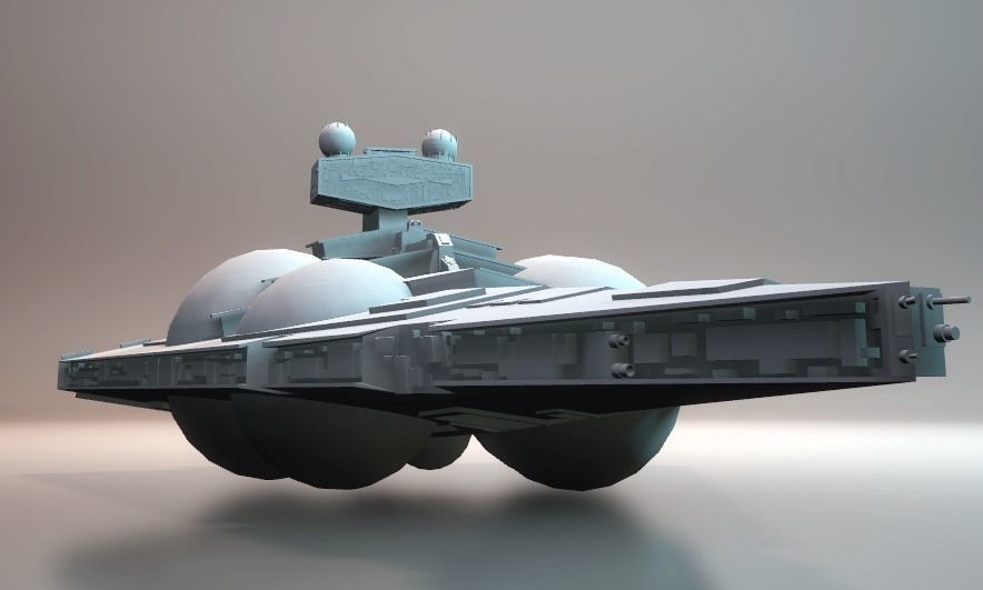 STAR WARS - ALL STARSHIPS PACK Low-poly 3D model_8