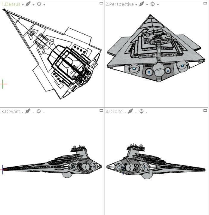 STAR WARS - ALL STARSHIPS PACK Low-poly 3D model_12