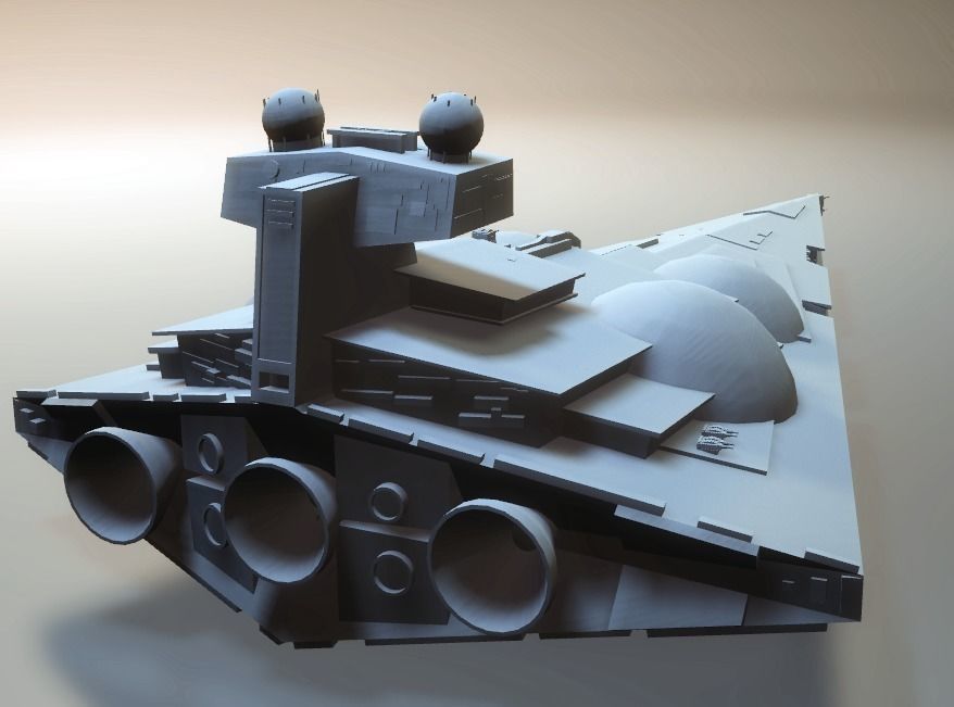 STAR WARS - ALL STARSHIPS PACK Low-poly 3D model_7