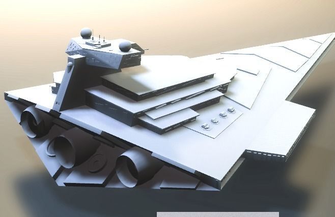 STAR WARS - ALL STARSHIPS PACK Low-poly 3D model_5