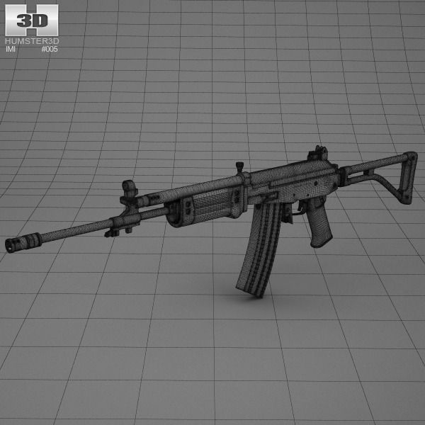 IMI Galil AR 3D model CGTrader