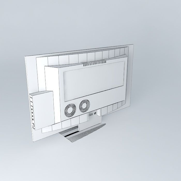 LCD TV 3D model_4
