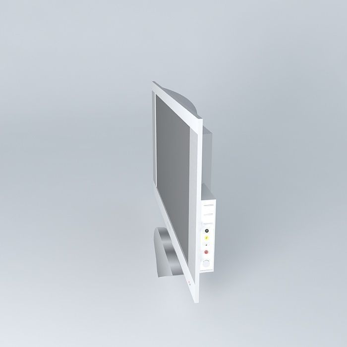 LCD TV 3D model_2
