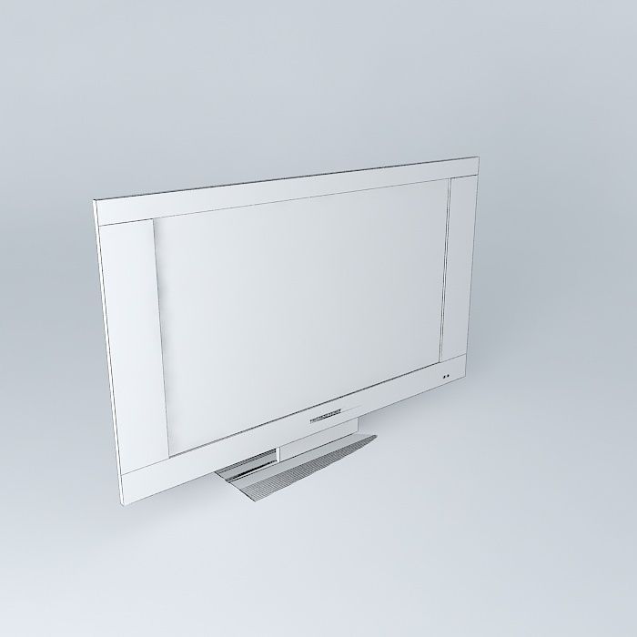 LCD TV 3D model_3