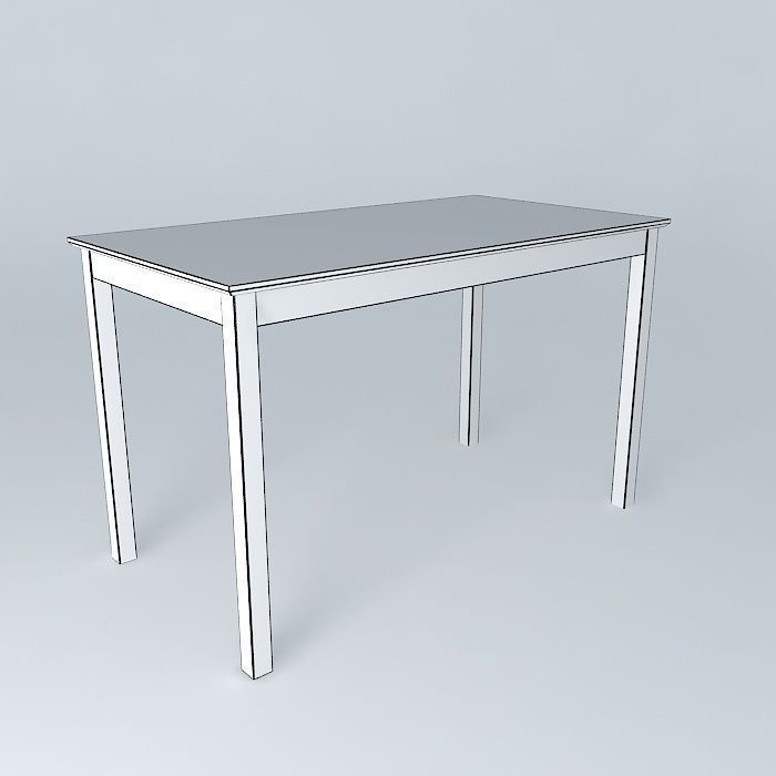 Writing Desk Free 3D model_3