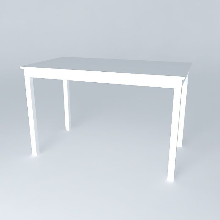 Writing Desk Free 3D model_1
