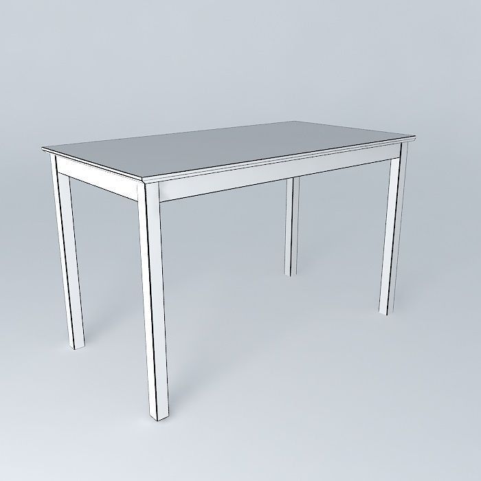 Writing Desk Free 3D model_4
