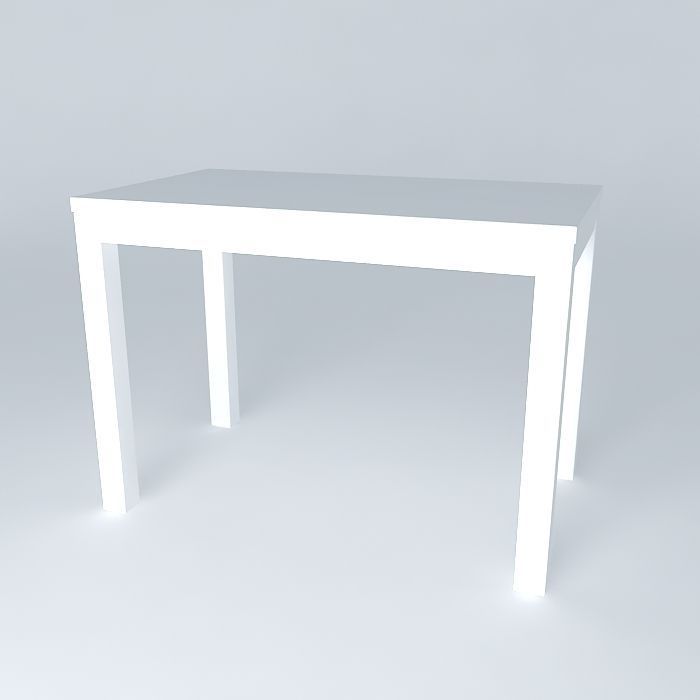 Desk table Free 3D model_1