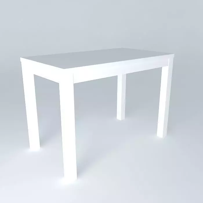 Desk table Free 3D model_0