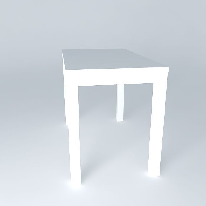 Desk table Free 3D model_2