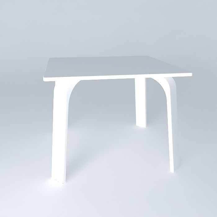 Table Dex Q Small Free 3D model_2