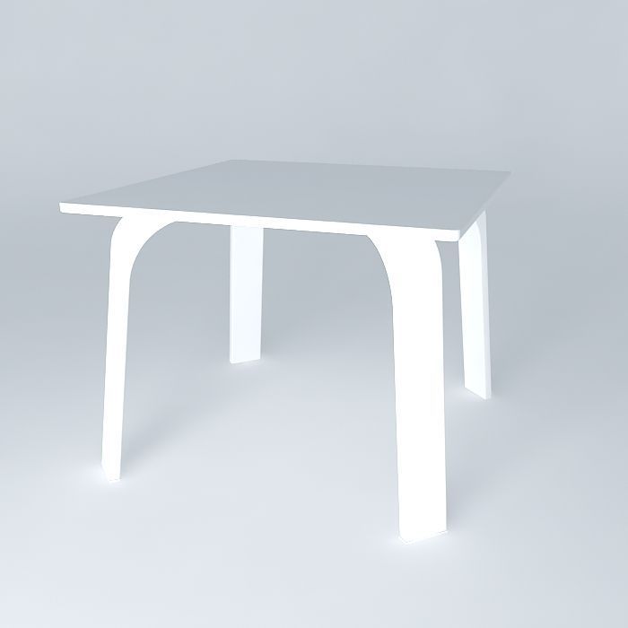 Table Dex Q Small Free 3D model_1