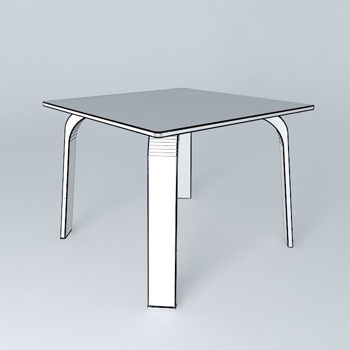 Table Dex Q Small Free 3D model_3