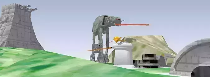 Battle planet STAR WARS Free 3D model