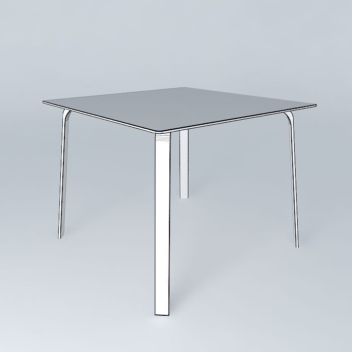 Table Dex Q Free 3D model_4