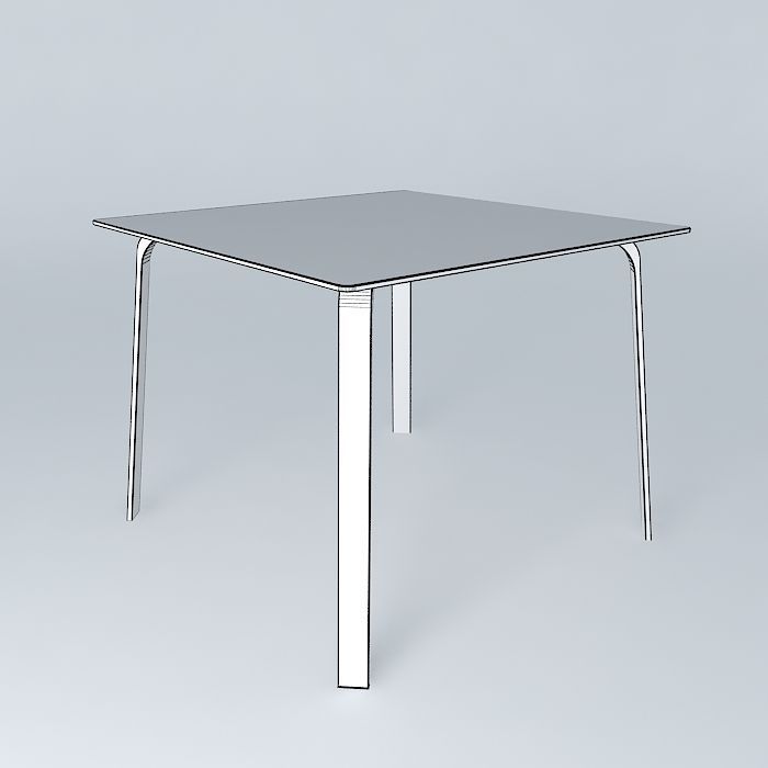 Table Dex Q Free 3D model_3