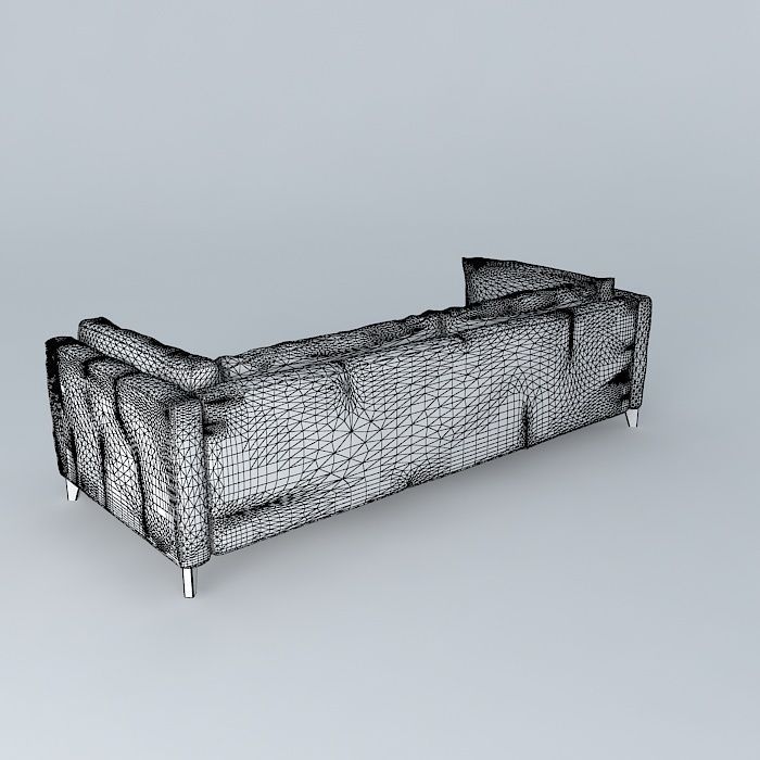 Sofa Ordinary Free 3D model_4