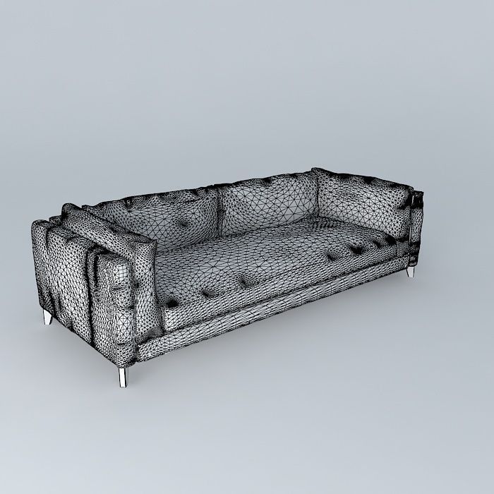Sofa Ordinary Free 3D model_3