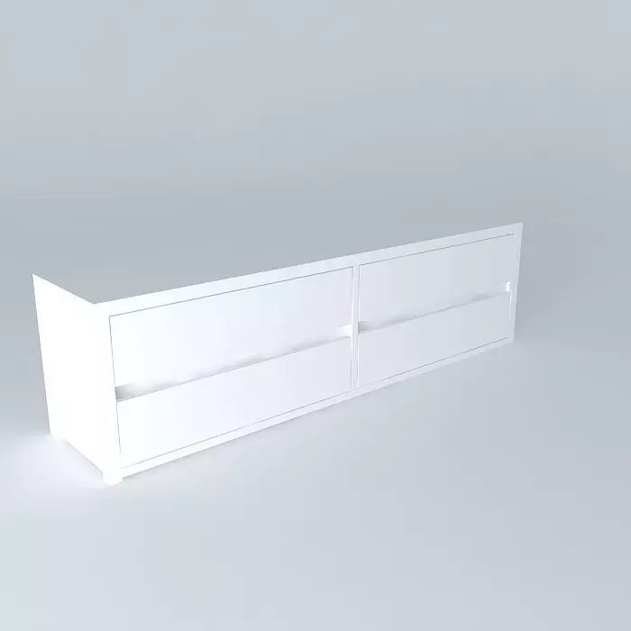 Four Drawer Chest Free 3D model_0