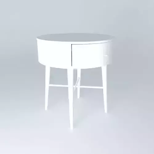 Storage Side Table Round