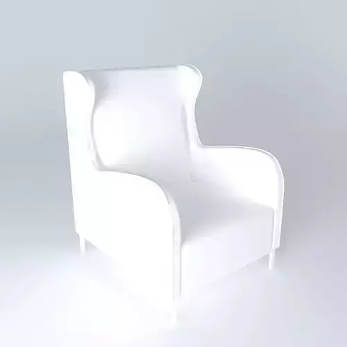 Wingback Lounge Chair Free 3D model