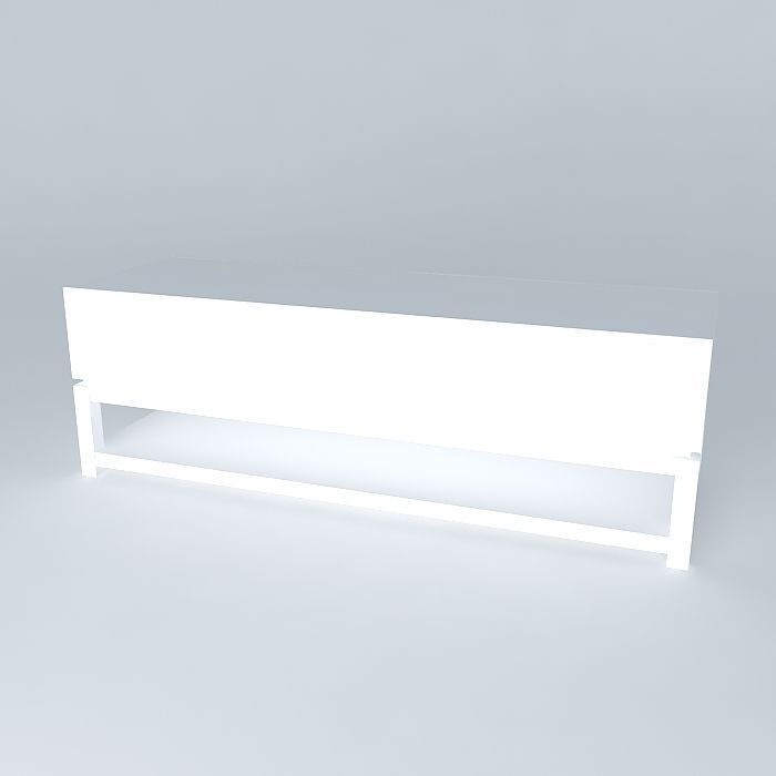 Media Console Free 3D model_1