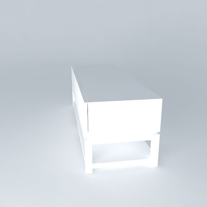 Media Console Free 3D model_2