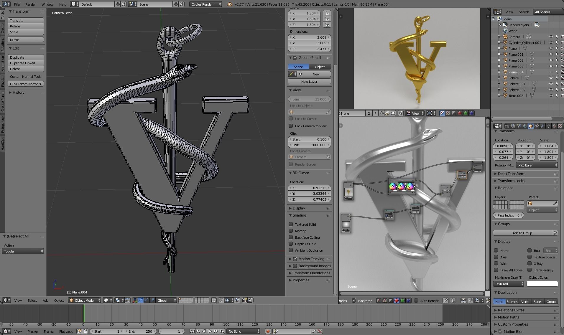 Veterinary Logo 3D print model_1