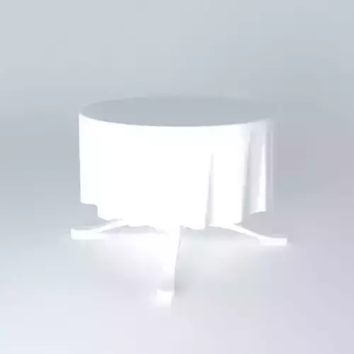 Table With Cloth Free 3D model
