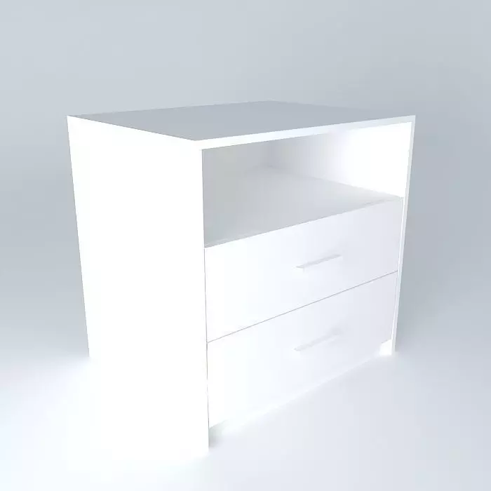 Chest Two Drawers A Free 3D model_0