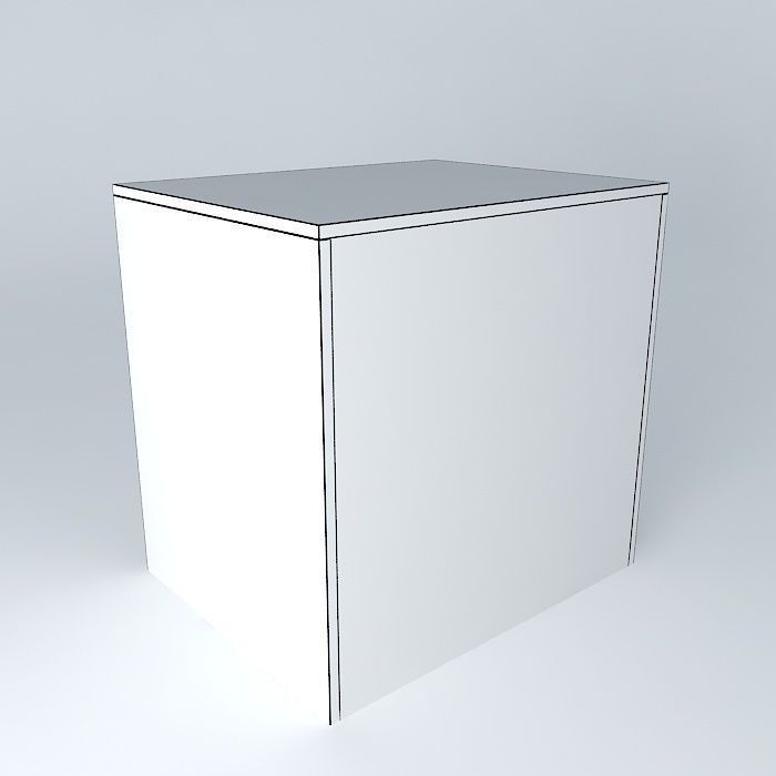 Chest Two Drawers A Free 3D model_4