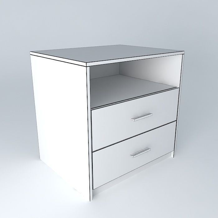 Chest Two Drawers A Free 3D model_3