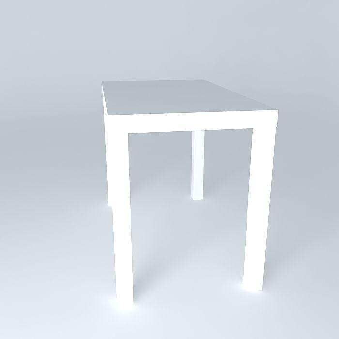Parsons Table With Drawer Free 3D model_2