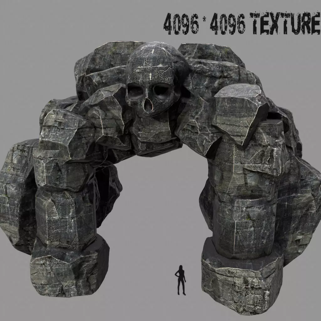 Skull Cave 3D model_0