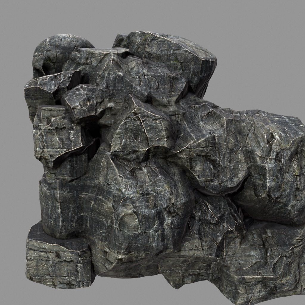 Skull Cave 3D model_8