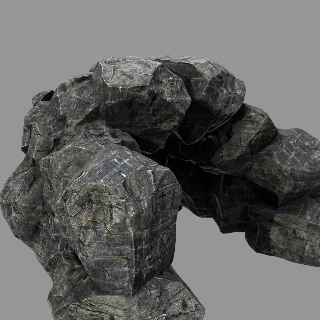 Skull Cave 3D model_7
