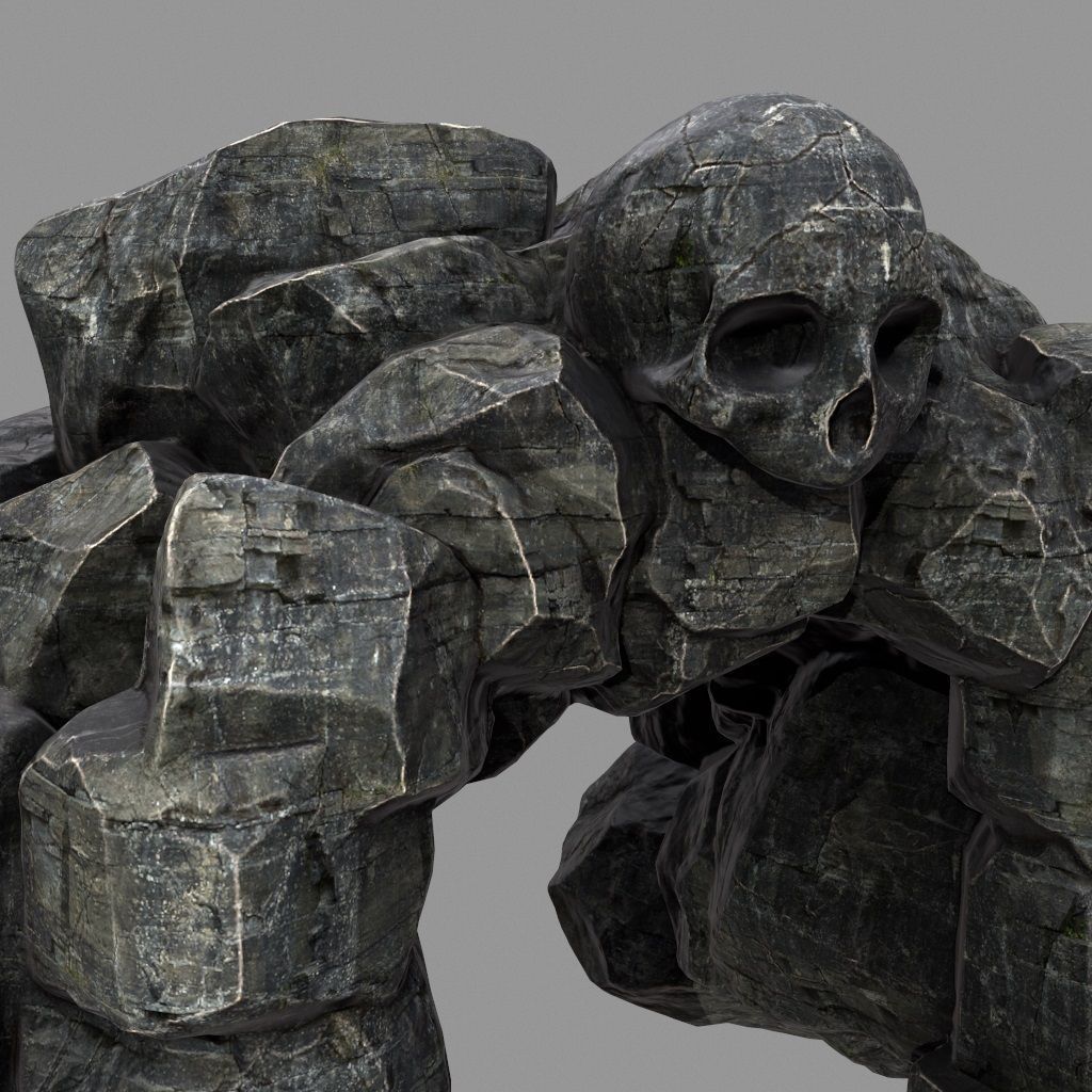 Skull Cave 3D model_5