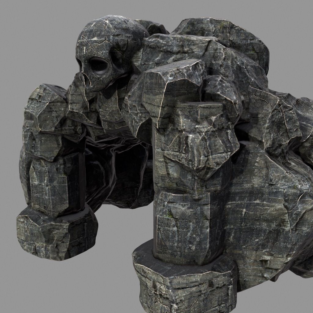 Skull Cave 3D model_17