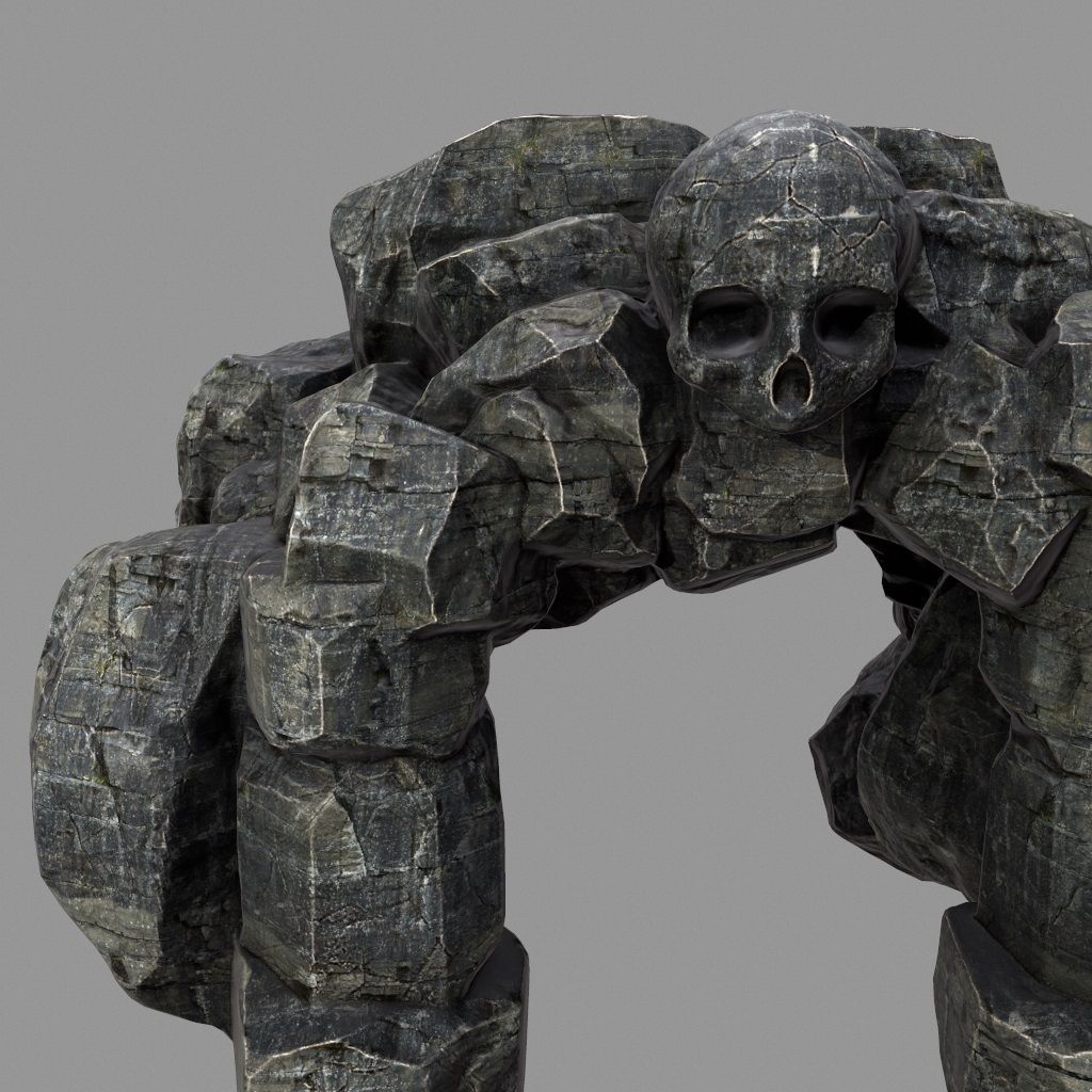 Skull Cave 3D model_3