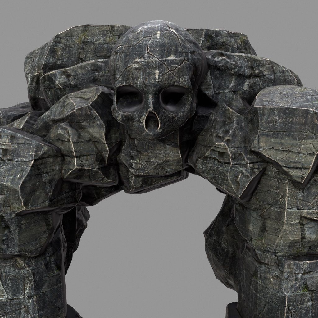 Skull Cave 3D model_1