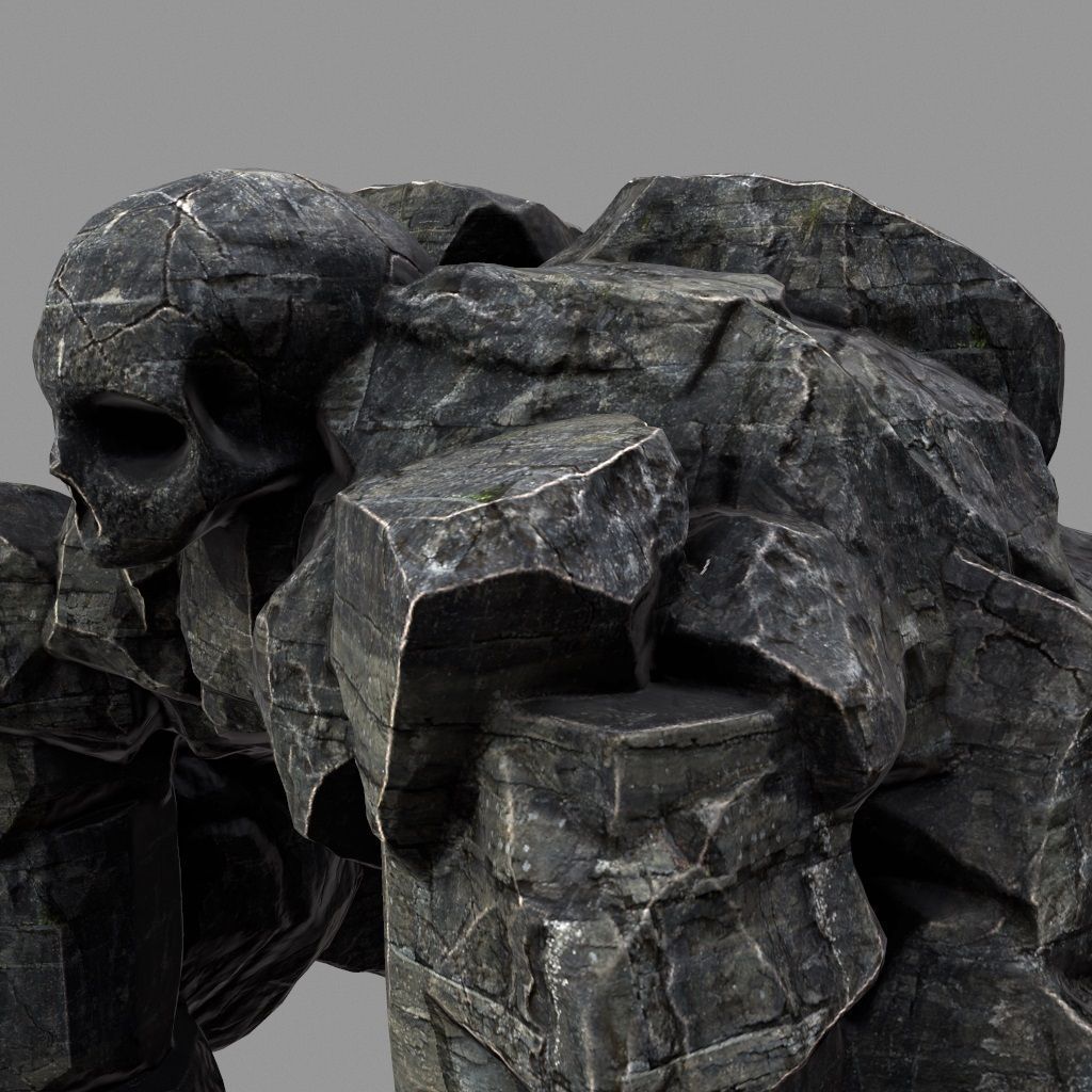 Skull Cave 3D model_16