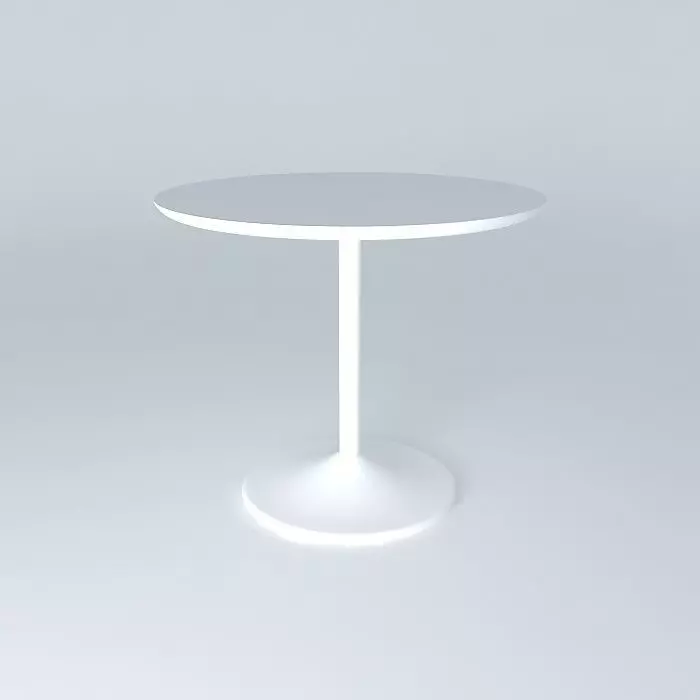 Table Round Free 3D model_0