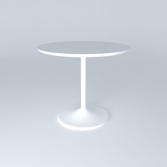 Table Round Free 3D model_1