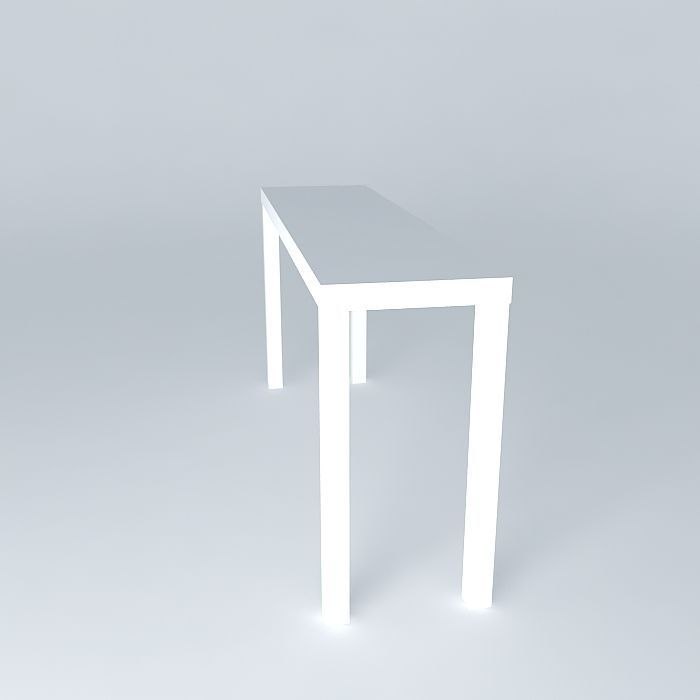 Parsons Table Long Free 3D model_2