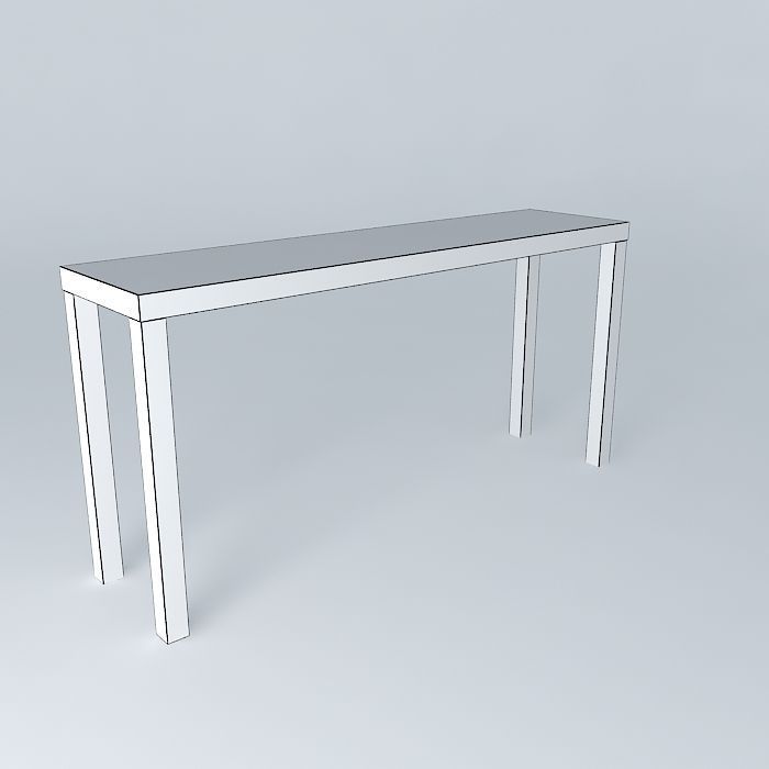 Parsons Table Long Free 3D model_3