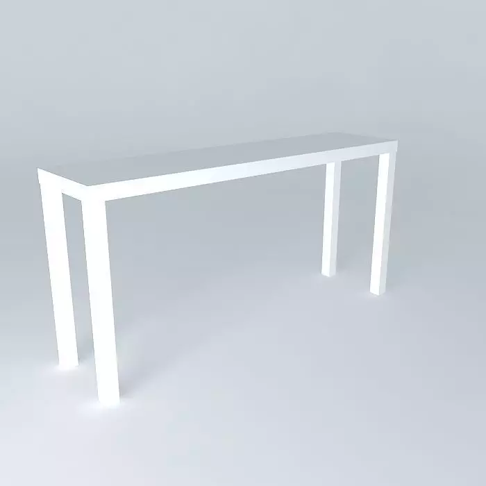 Parsons Table Long Free 3D model_0