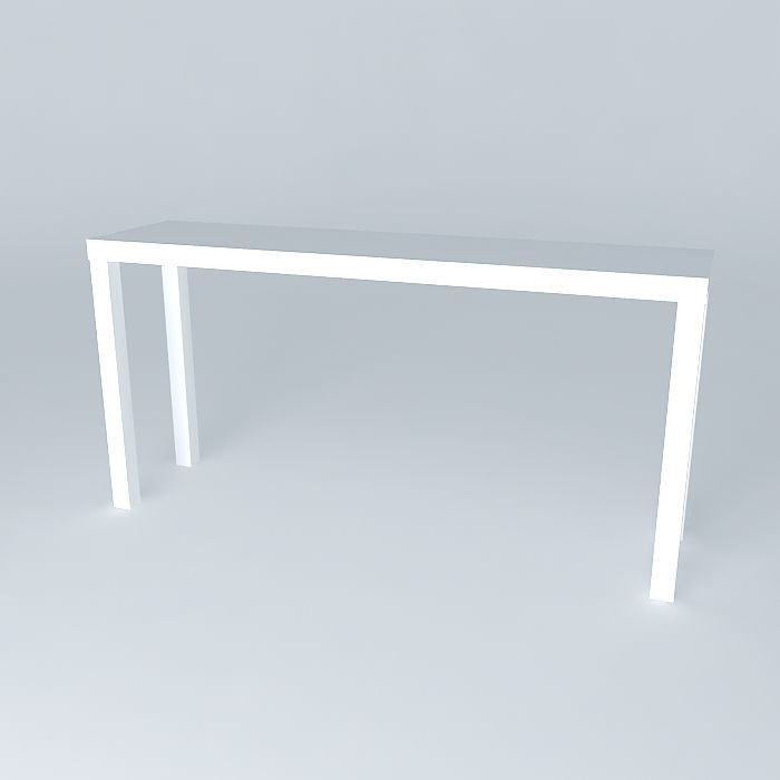 Parsons Table Long Free 3D model_1