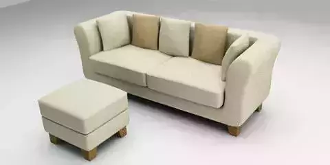 Clear Sofa Free 3D model
